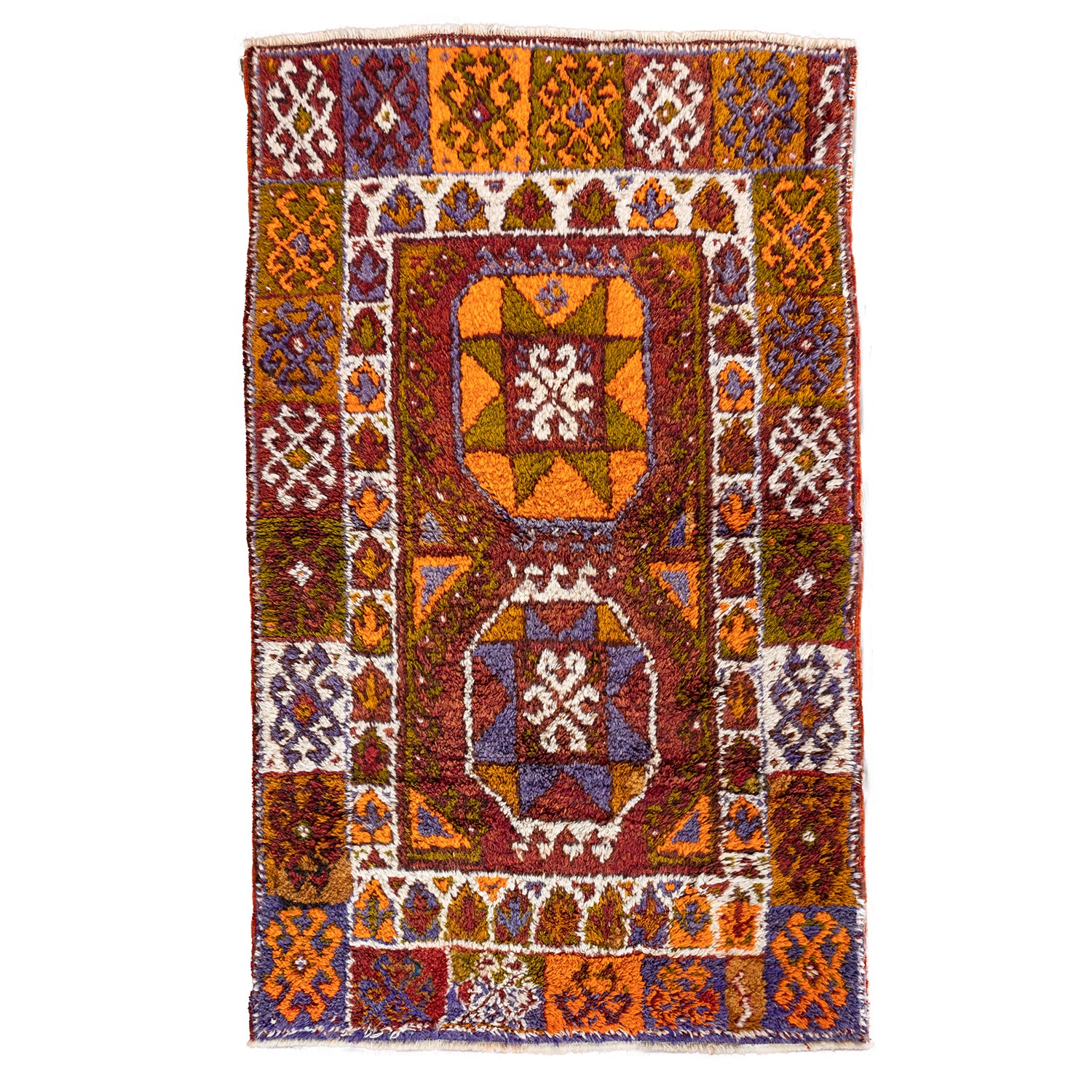 Sidar Yöresel Karapınar Desenli Tülü Halı 116X191 Cm