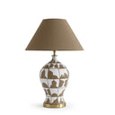 Sienna El Yapımı Seramik Abajur Bej-Abajur-Pinot Interior-NowShopFun