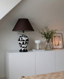 Sienna El Yapımı Seramik Abajur Kahve-Abajur-Pinot Interior-NowShopFun