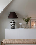 Sienna El Yapımı Seramik Abajur Kahve-Abajur-Pinot Interior-NowShopFun