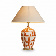 Sienna El Yapımı Seramik Abajur Kiremit-Abajur-Pinot Interior-NowShopFun