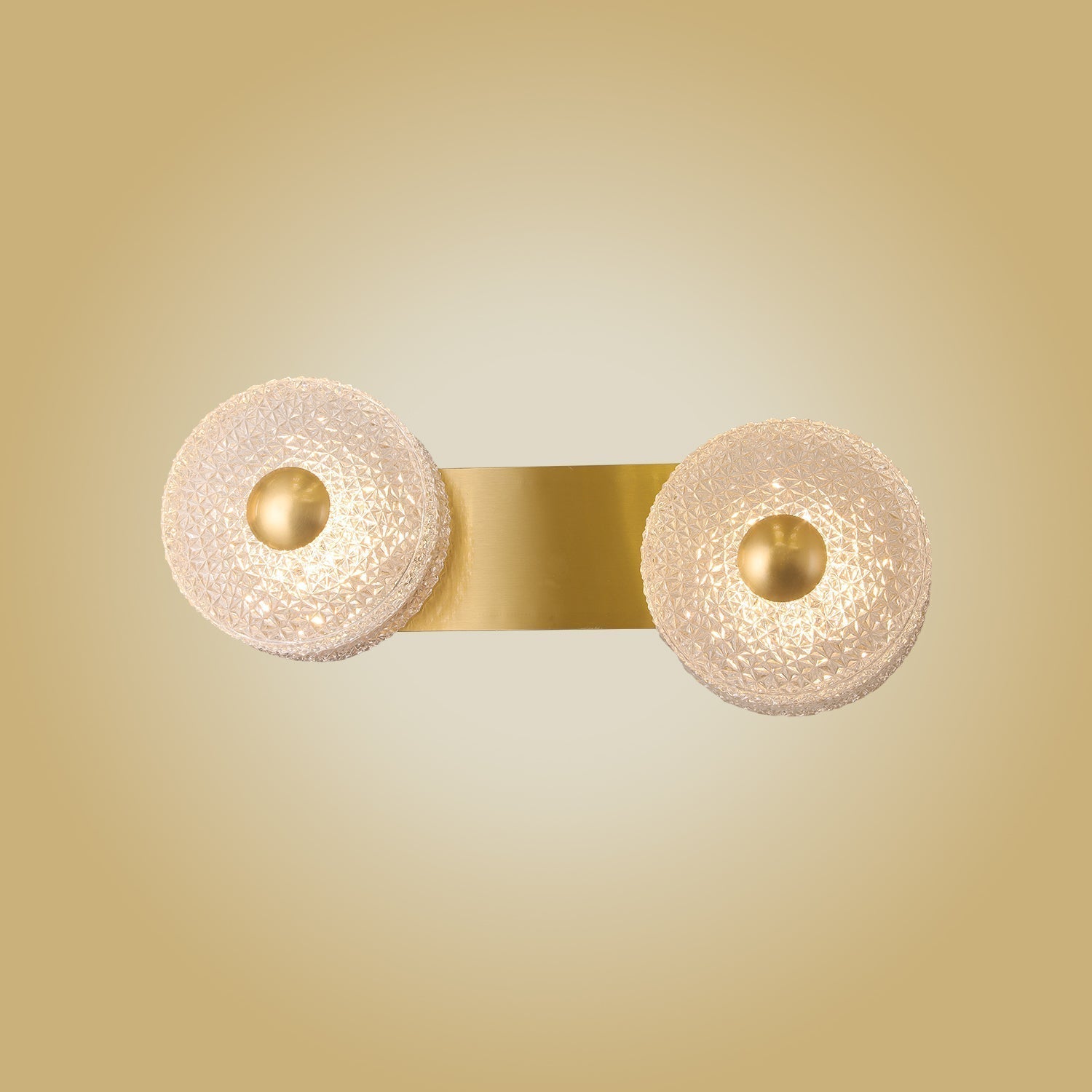 Sierra 2'Li Kesik Beyaz Camlı Aplik