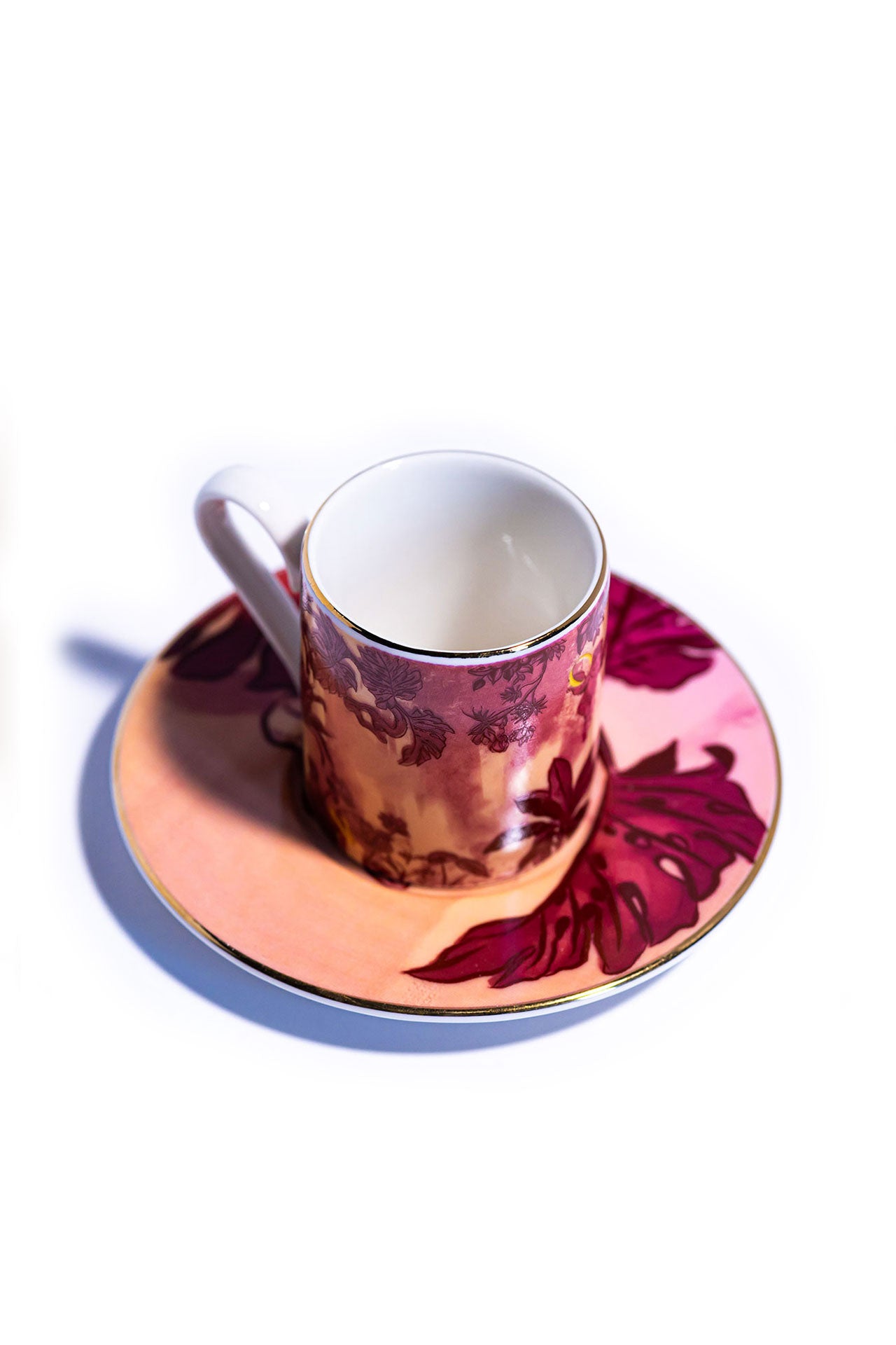 Signature Burgundy Kahve Fincanı (2'li Set)