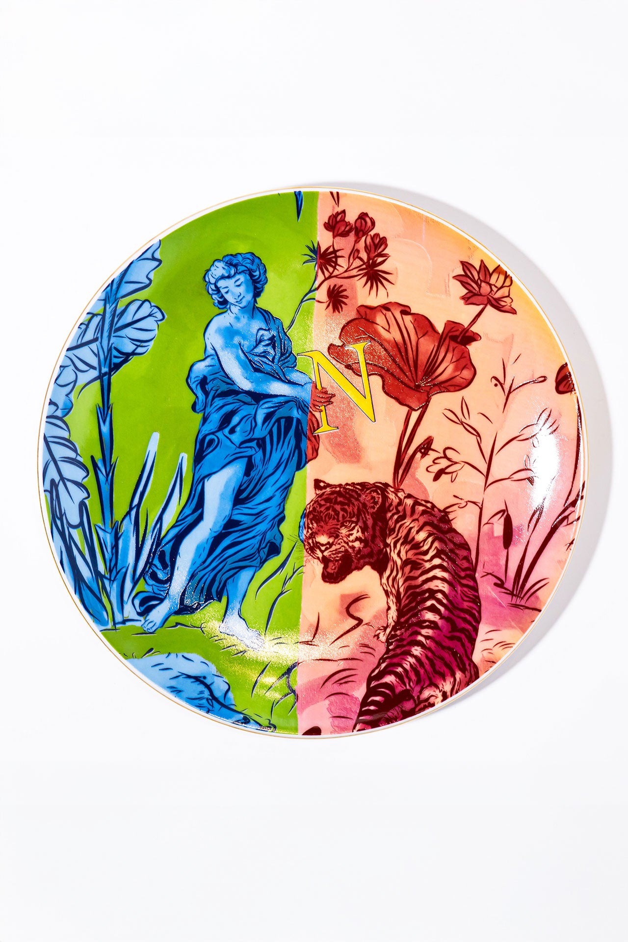 Signature Green & Pink Servis Tabak (2'li Set)