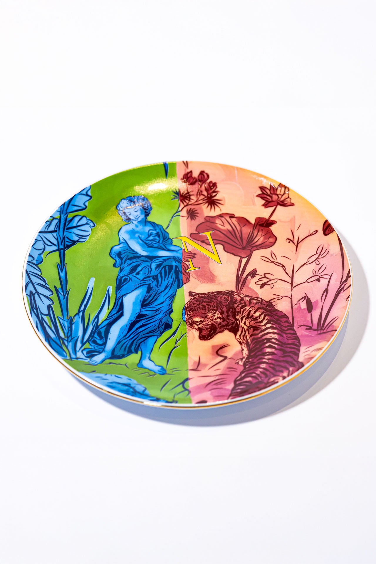 Signature Green & Pink Servis Tabak (2'li Set)