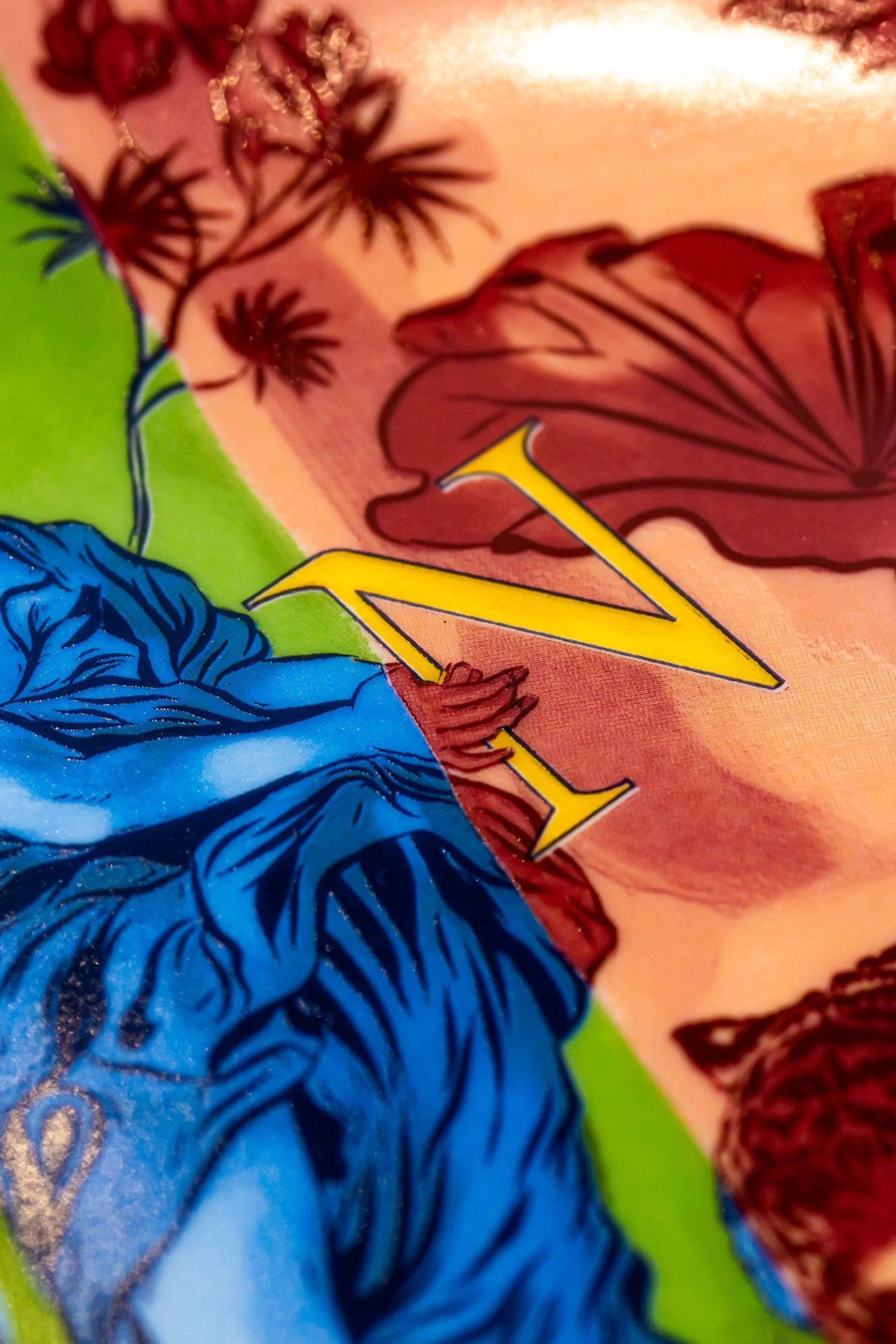 Signature Green & Pink Servis Tabak (2'li Set)