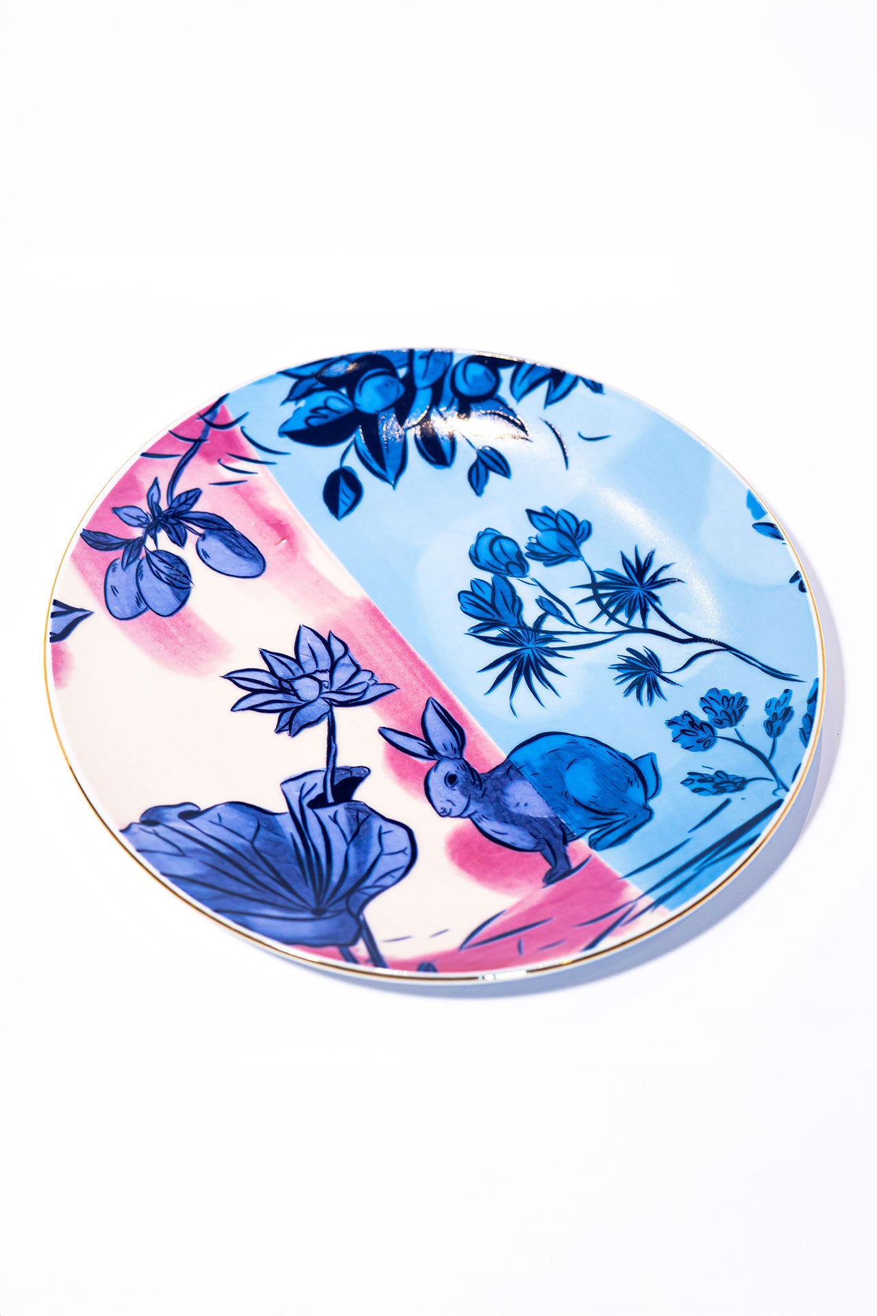 Signature Pink & Blue Servis Tabak (2'li Set)