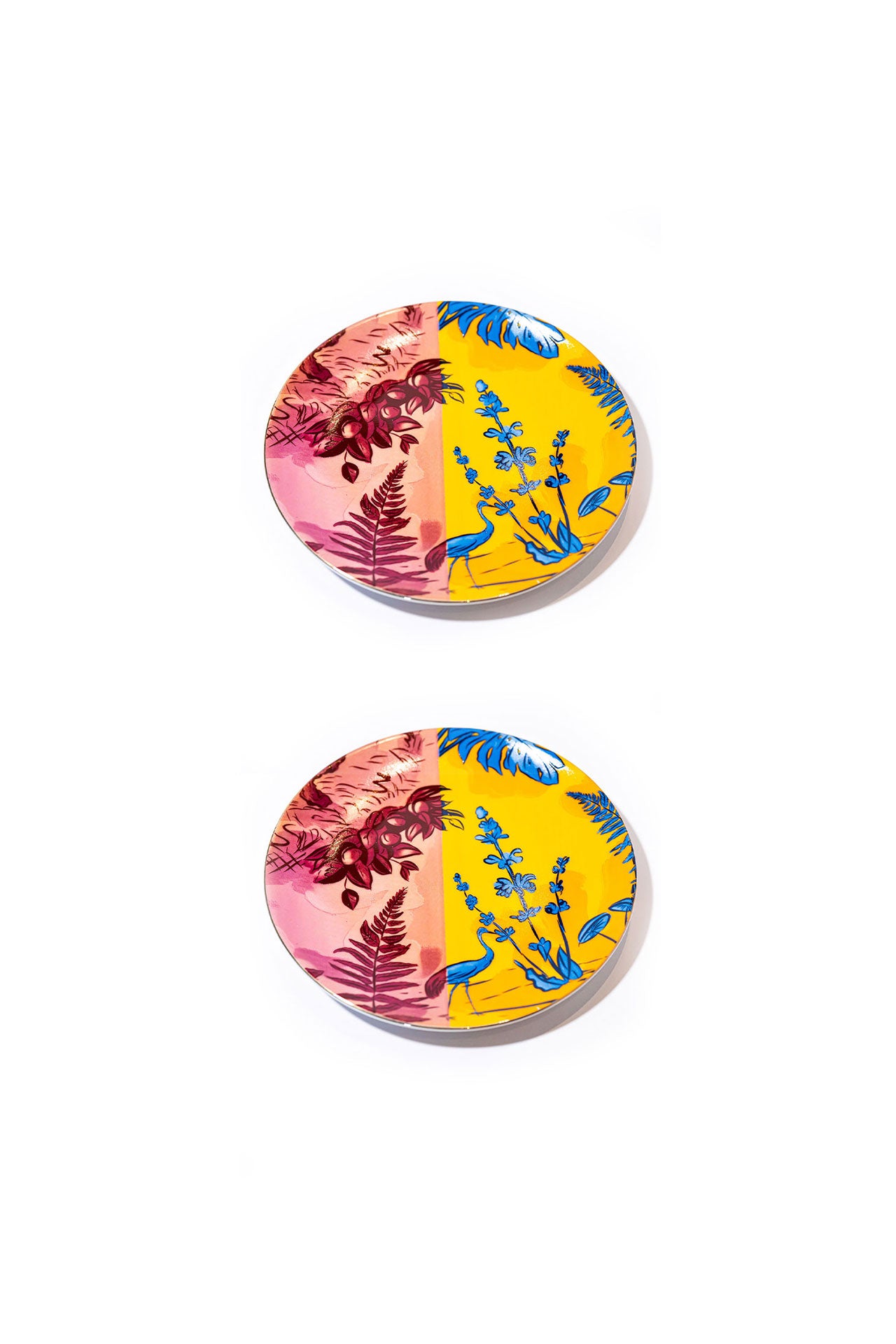 Signature Pink & Yellow Servis Tabak (2'li Set)