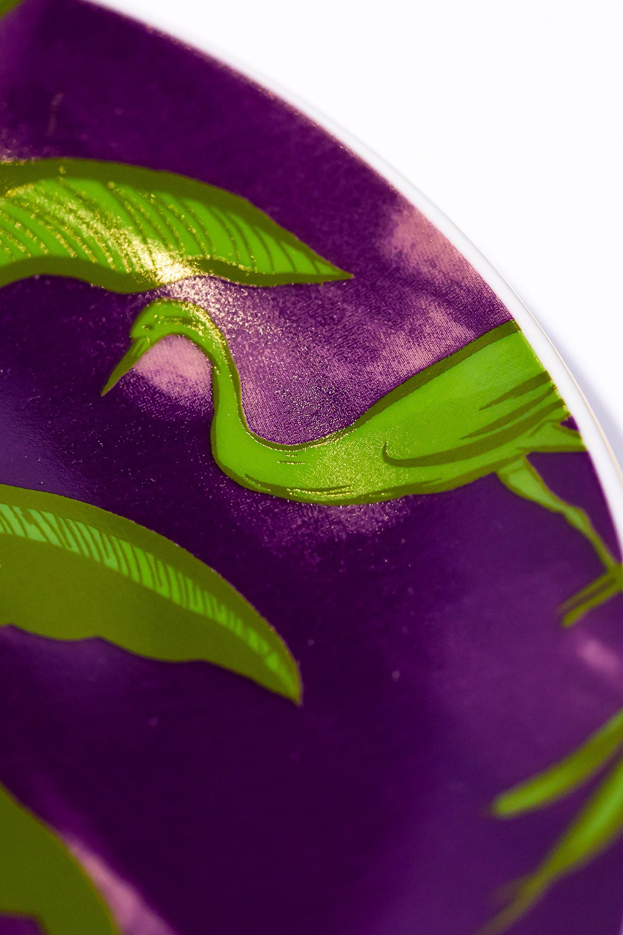 Signature Yellow & Purple Servis Tabak (2'li Set)