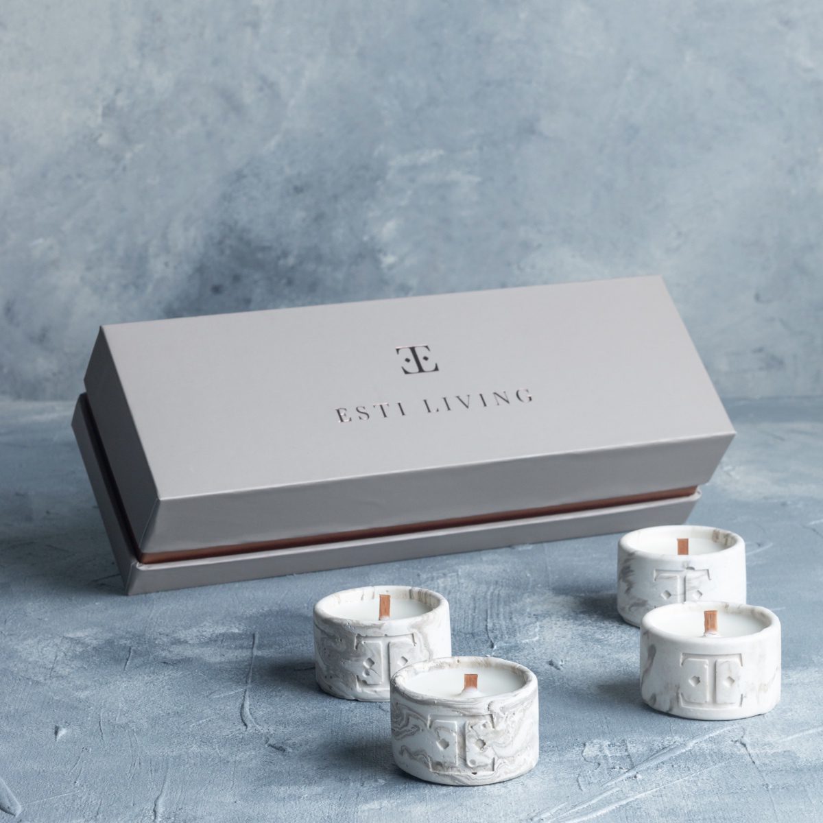 Silver Glow Mini 4’Lü Mum Seti