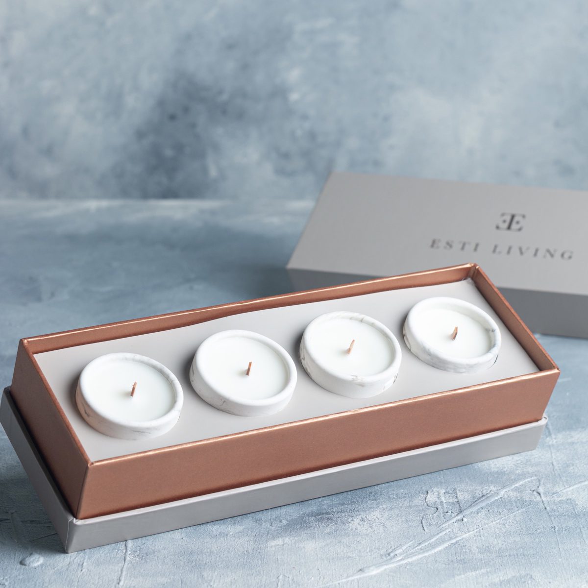 Silver Glow Mini 4’Lü Mum Seti
