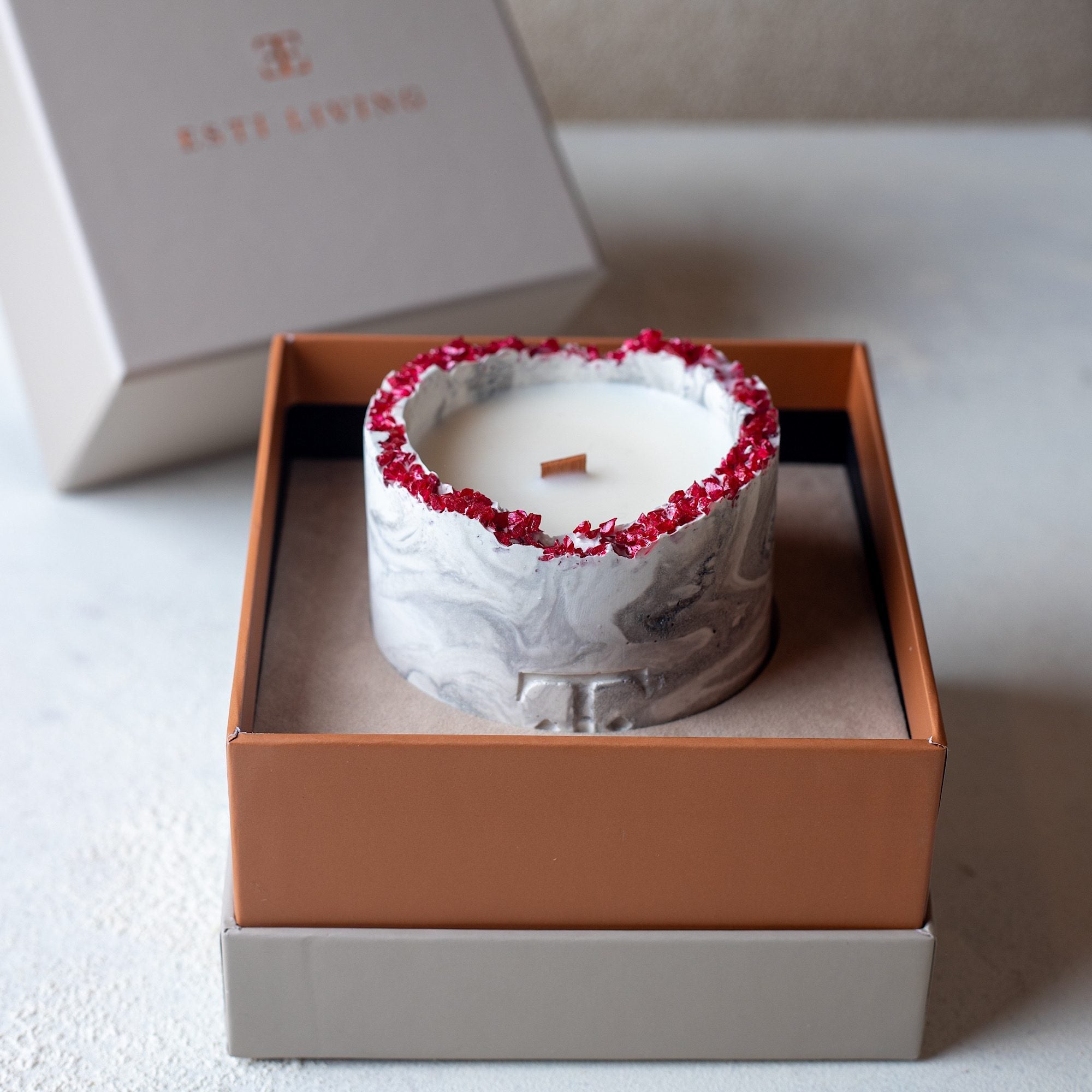 Simply Red Taşlı - Küçük Mum (150 G)