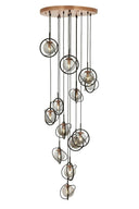 Avonni AV-1850-13T-BSY Siyah Boya Modern Avize E14 Metal Cam H: 250 cm, Ø: 60 cm-Avonni-NowShopFun