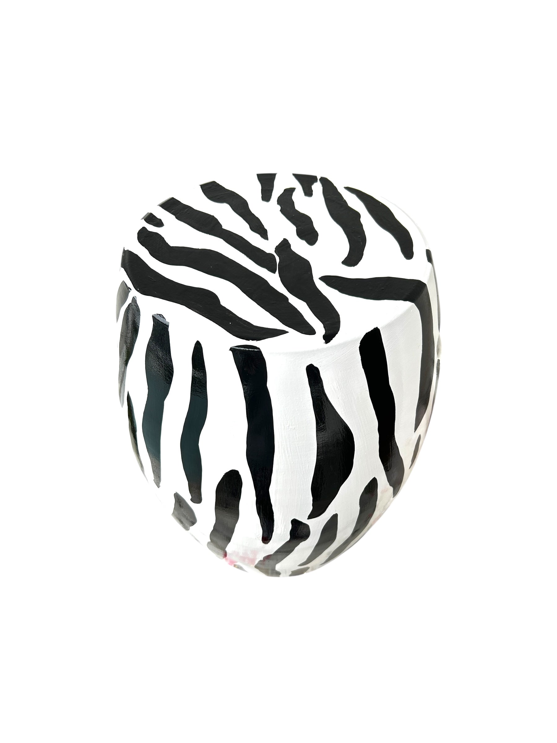 Siyah Zebra Desen Seramik Sehpa