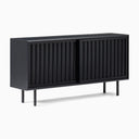 Slatlı Ahşap Konsol-Konsol-DOQA AHŞAP-120X30X60 CM-Siyah-NowShopFun