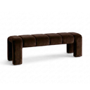 Lucca Kahverengi Kadife Bench