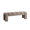 Lucca Açık Vizon Kadife Bench