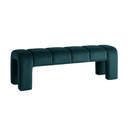 Lucca Petrol Yeşili Kadife Bench