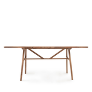 8 Kişilik Slim Masif Ceviz Masa