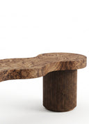 Slyvester Ahşap Bench 3'lü-Latanwood-NowShopFun