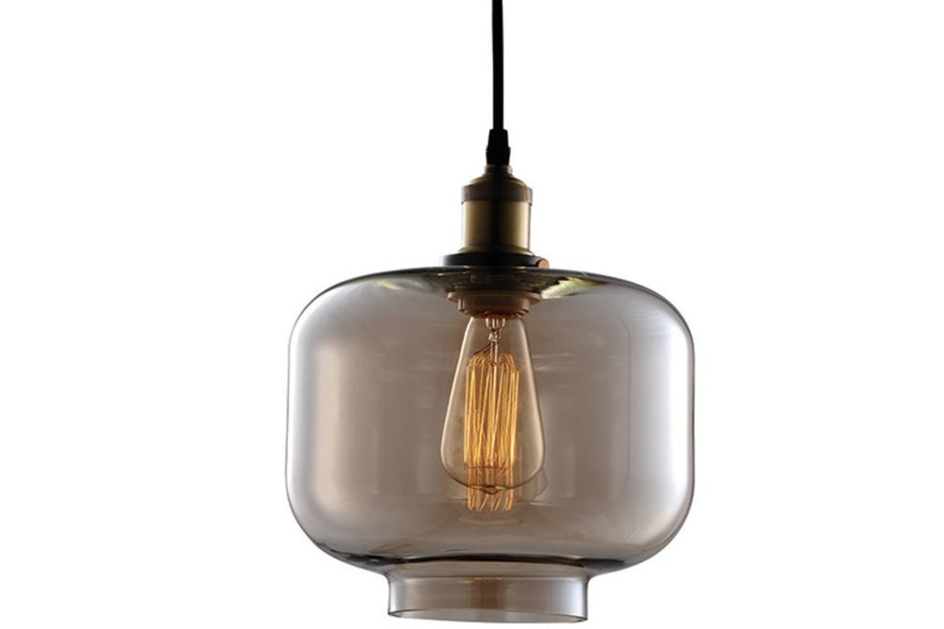 Smoke Dome Cam Sarkıt Lamba-Tavan Aydınlatması-livingstore-Amber-NowShopFun