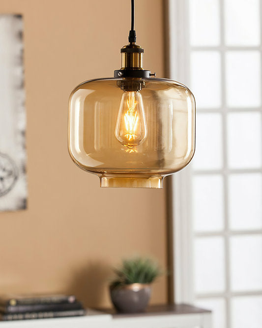 Smoke Dome Cam Sarkıt Lamba-Tavan Aydınlatması-livingstore-Amber-NowShopFun