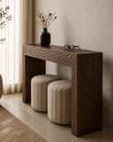 Snake El Oyması Ahşap Ceviz Dresuar-Dresuar-Siber Design Atelier-NowShopFun