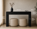 Snake El Oyması Ahşap Siyah Dresuar-Dresuar-Siber Design Atelier-NowShopFun