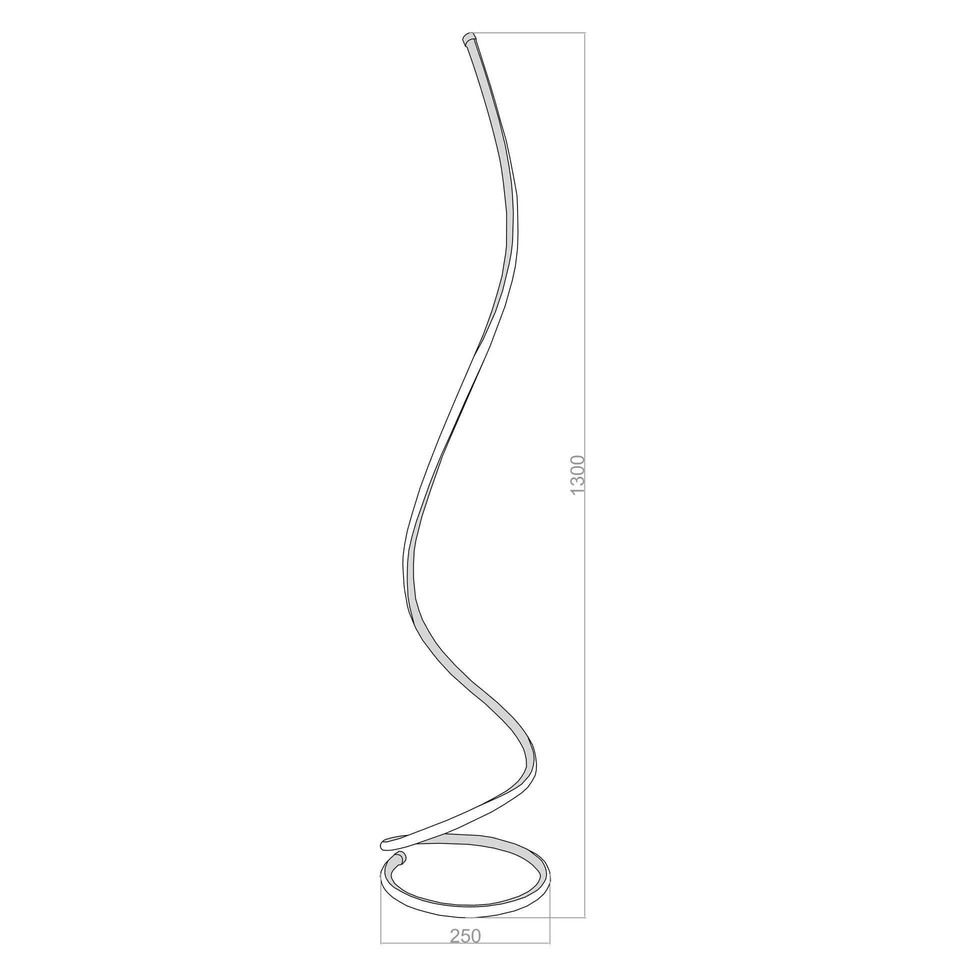 Snaky Led Lambader 130 Cm