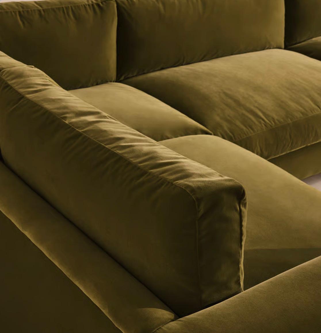 Fiora Kadife L Koltuk