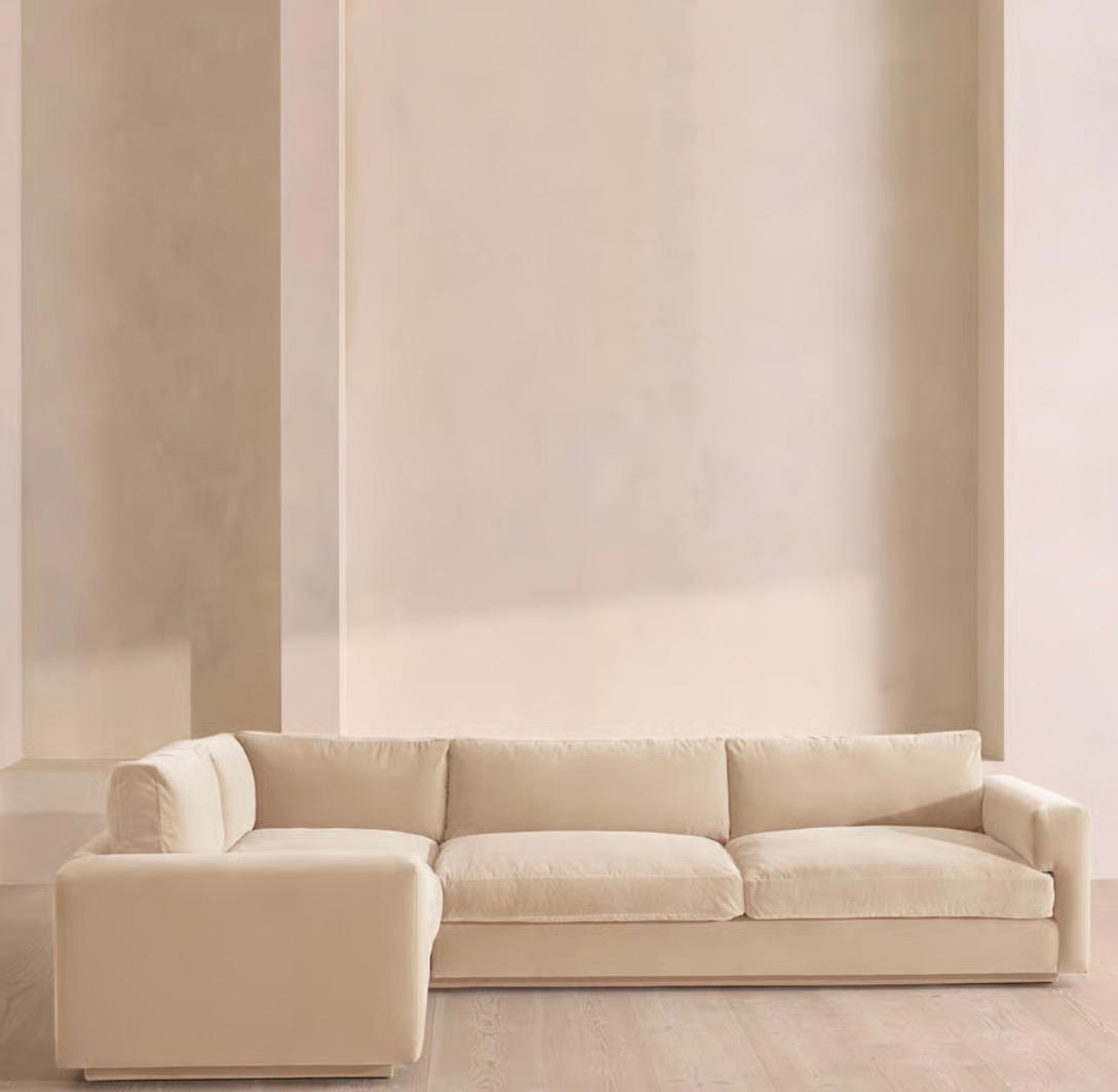 Fiora Kadife L Koltuk