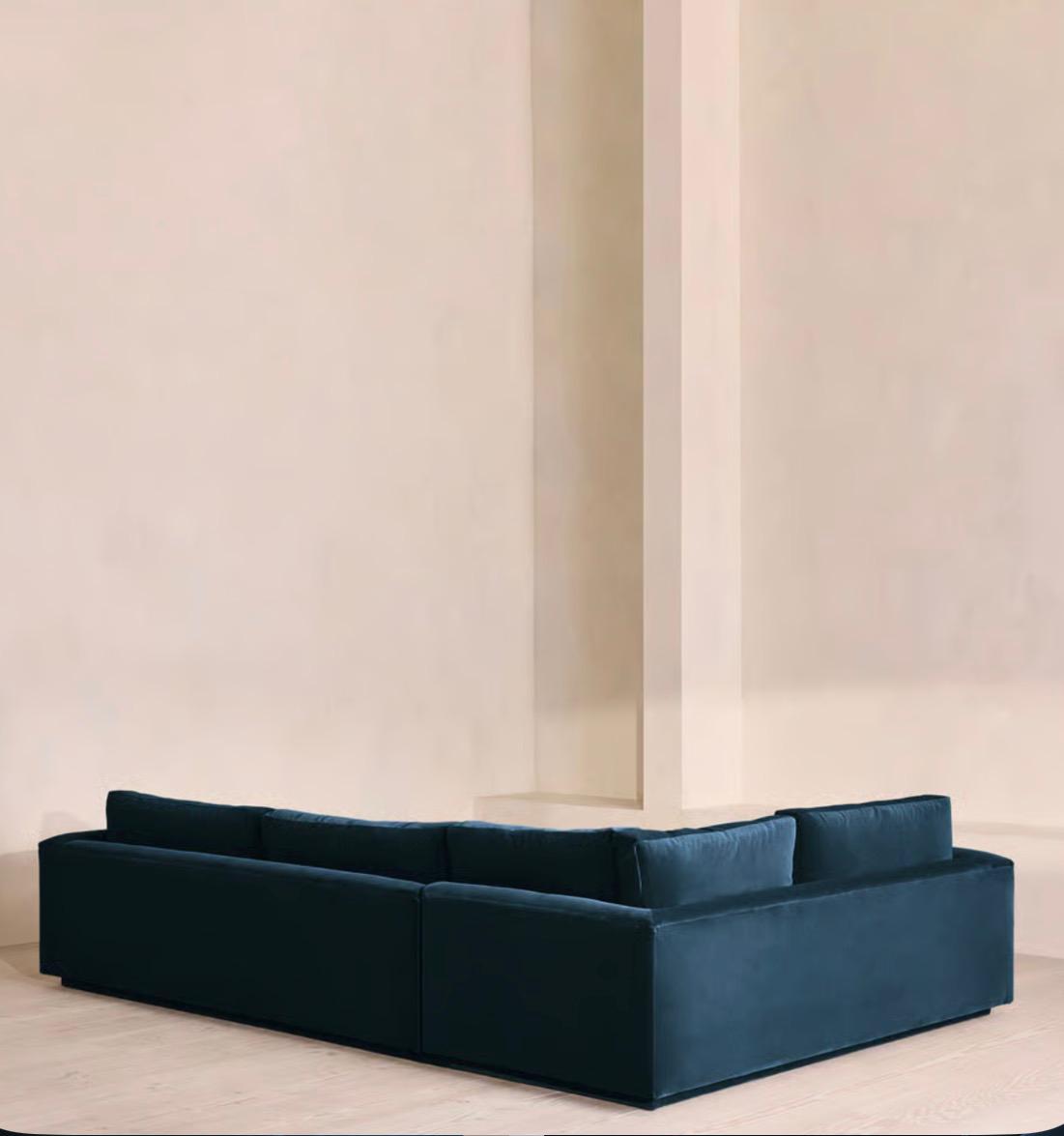 Fiora Kadife L Koltuk