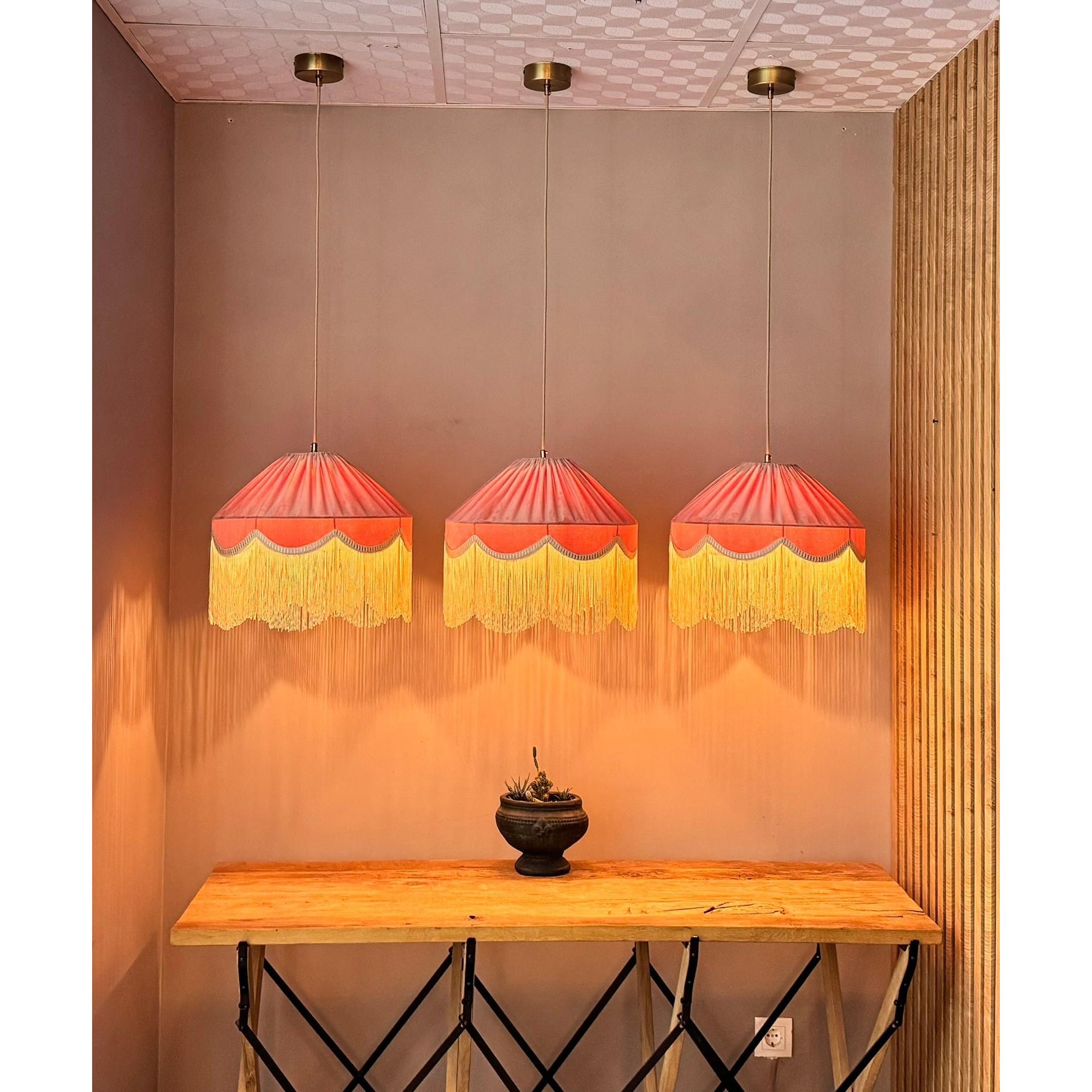 Sofia Lux Kadife Avize-Tavan Aydınlatması-Motto Home Design-NowShopFun