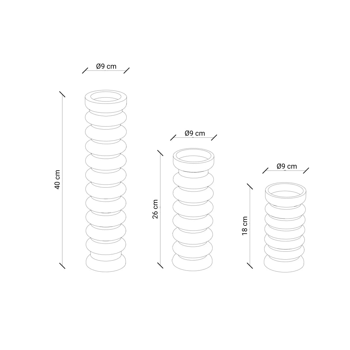 Ahşap Mumluk Seti - SOFRA Serisi