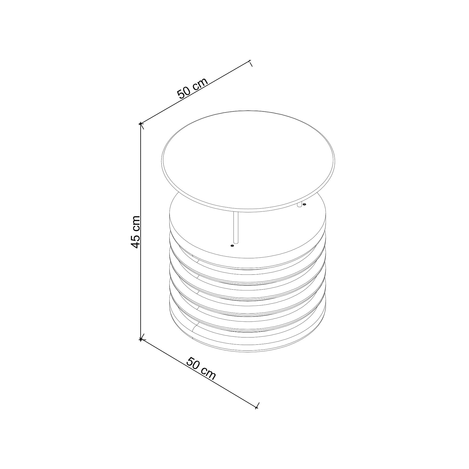 Sofra Küçük Cam Sehpa