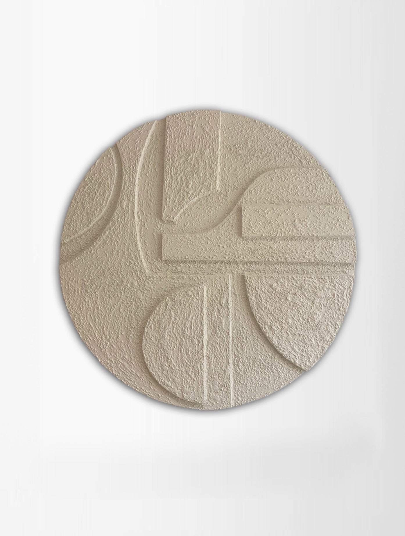 Soft Beige Sculpture Kanvas Üzeri El Yapımı Akrilik Resim