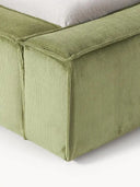 Soft Fitilli Kadife Çift Kişilik Döşemeli Karyola-Karyola-Innature Home-Gri-180x200-NowShopFun
