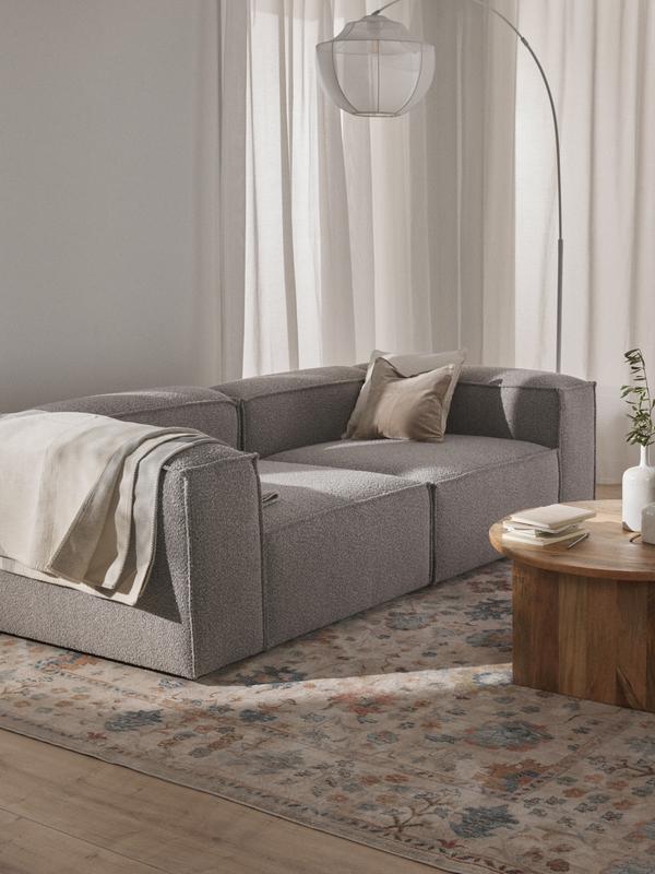 Soft Modüler Kanepe – Bukle, 2-3 Kişilik-Koltuk-Innature Home-Bej-NowShopFun