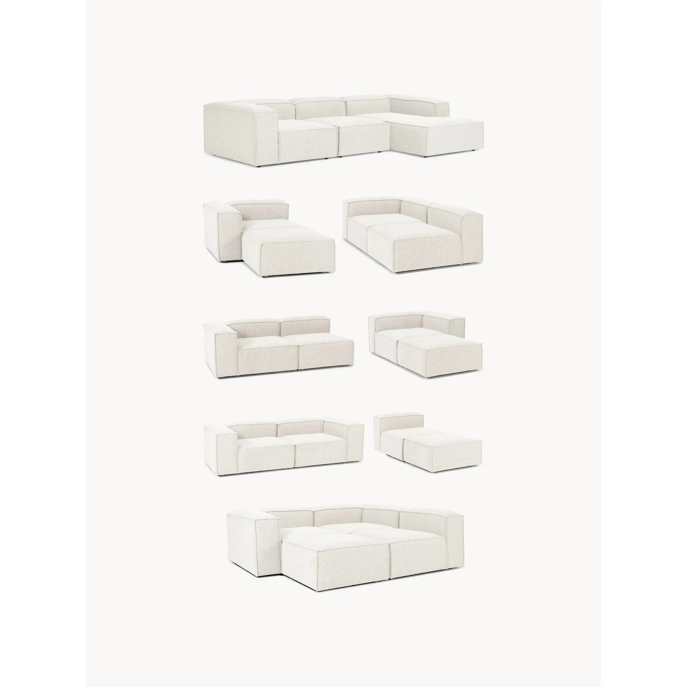 Soft Modüler Kanepe – Bukle, 3-4 Kişilik