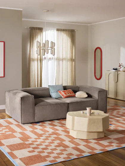Soft Modüler Kanepe – Fitilli Kadife, 2 Modül (2-3 Kişilik)