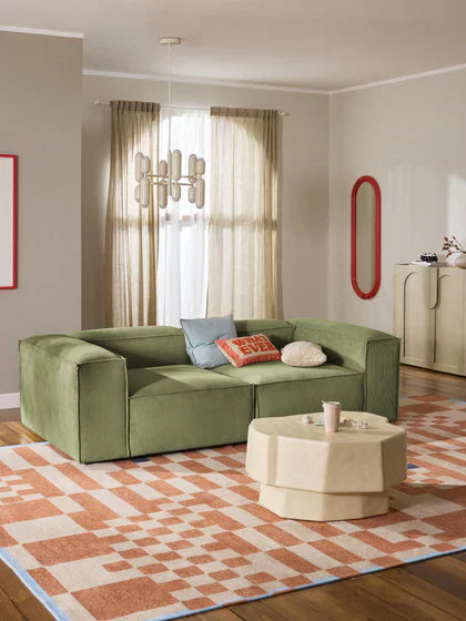 Soft Modüler Kanepe – Fitilli Kadife, 2 Modül (2-3 Kişilik)