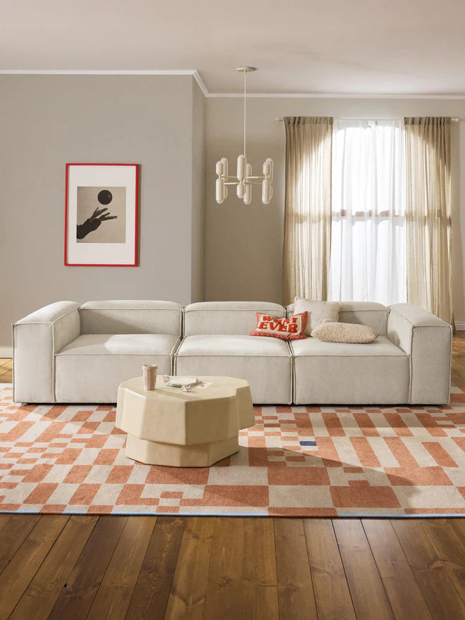 Soft Modüler Kanepe – Fitilli Kadife, 3-4 Kişilik-Koltuk-Innature Home-Gri-NowShopFun