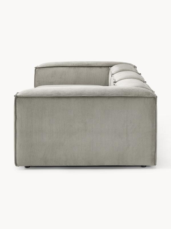 Soft Modüler Kanepe – Fitilli Kadife, 3-4 Kişilik-Koltuk-Innature Home-Gri-NowShopFun