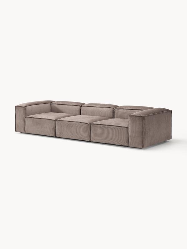 Soft Modüler Kanepe – Fitilli Kadife, 3-4 Kişilik-Koltuk-Innature Home-Gri-NowShopFun