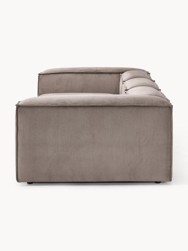 Soft Modüler Kanepe – Fitilli Kadife, 3-4 Kişilik-Koltuk-Innature Home-Gri-NowShopFun