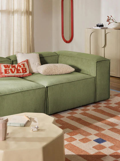 Soft Modüler Kanepe – Fitilli Kadife, 3-4 Kişilik-Koltuk-Innature Home-Gri-NowShopFun