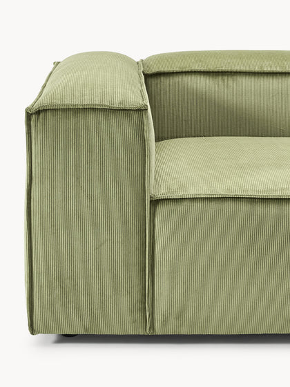 Soft Modüler Kanepe – Fitilli Kadife, 3-4 Kişilik-Koltuk-Innature Home-Gri-NowShopFun