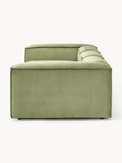 Soft Modüler Kanepe – Fitilli Kadife, 3-4 Kişilik-Koltuk-Innature Home-Gri-NowShopFun