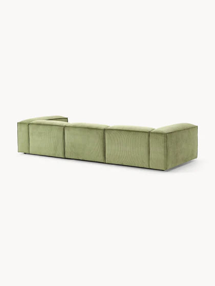 Soft Modüler Kanepe – Fitilli Kadife, 3-4 Kişilik-Koltuk-Innature Home-Gri-NowShopFun