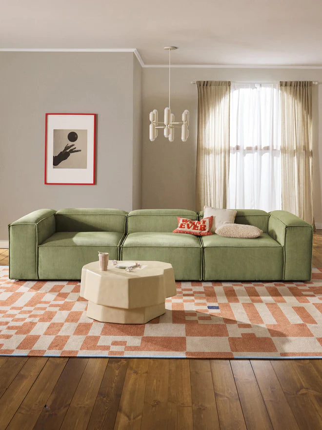 Soft Modüler Kanepe – Fitilli Kadife, 3-4 Kişilik-Koltuk-Innature Home-Gri-NowShopFun